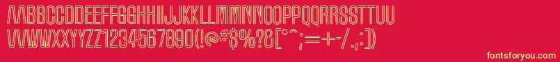 marquee moon Font – Yellow Fonts on Red Background