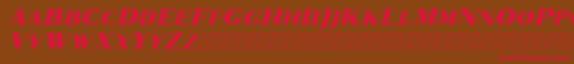 Marques Italic Font – Red Fonts on Brown Background