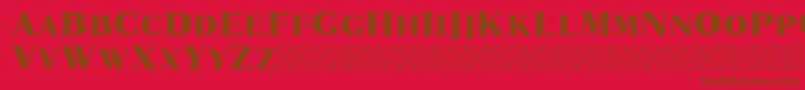 Marques Font – Brown Fonts on Red Background