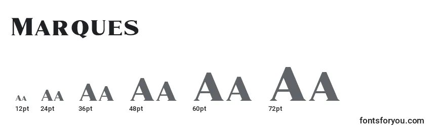 Marques Font Sizes