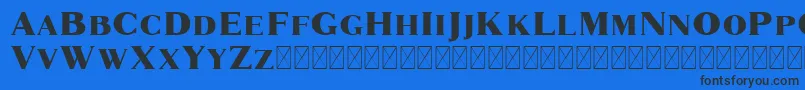 Marques Font – Black Fonts on Blue Background