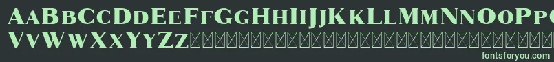 フォントMarques – 黒い背景に緑の文字