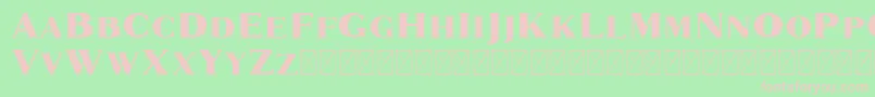 Marques Font – Pink Fonts on Green Background