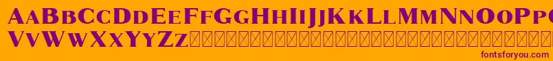 Marques Font – Purple Fonts on Orange Background