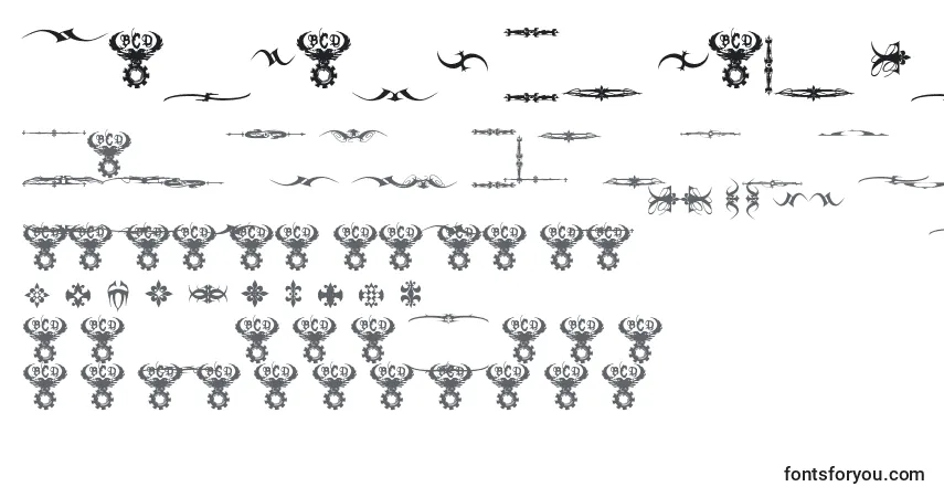 Police Marquis De Sade Ornaments - Alphabet, Chiffres, Caractères Spéciaux