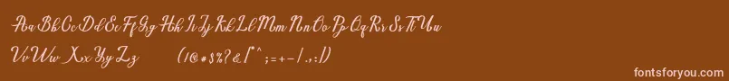 En savoir plus sur la police Marria Script Police Marria Script – polices roses sur fond brun