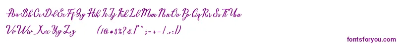 Police Marria Script – polices violettes