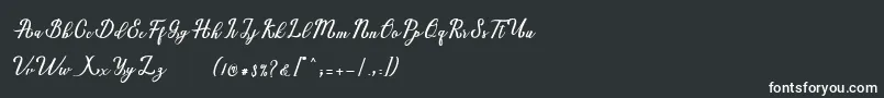 Marria Script Font – White Fonts