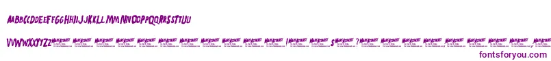 Mars Attacks Font – Purple Fonts on White Background