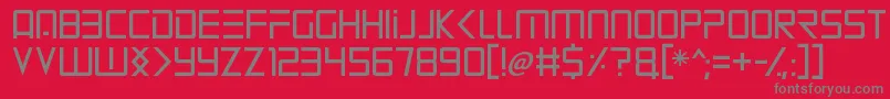 Mars Mission Font – Gray Fonts on Red Background