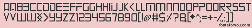 Mars Mission Font – Black Fonts on Pink Background