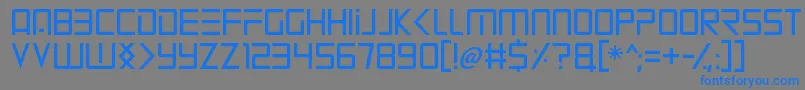 Mars Mission Font – Blue Fonts on Gray Background