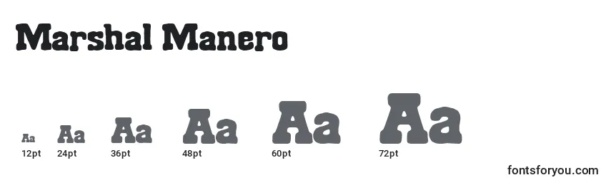 Marshal Manero Font Sizes