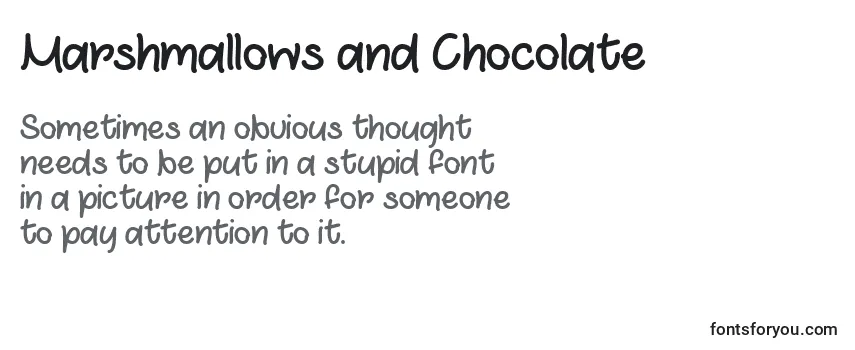 Шрифт Marshmallows and Chocolate   (133656)