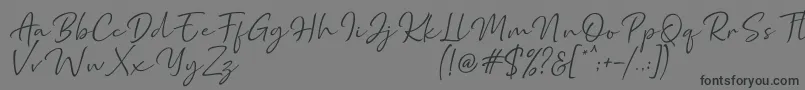 Шрифт Marthin – чёрные шрифты на сером фоне