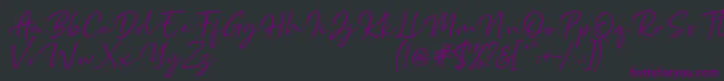 Marthin Font – Purple Fonts on Black Background