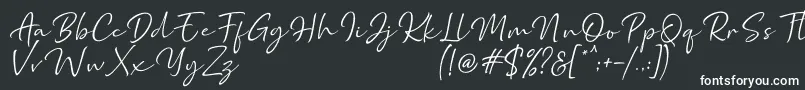 Marthin Font – White Fonts on Black Background