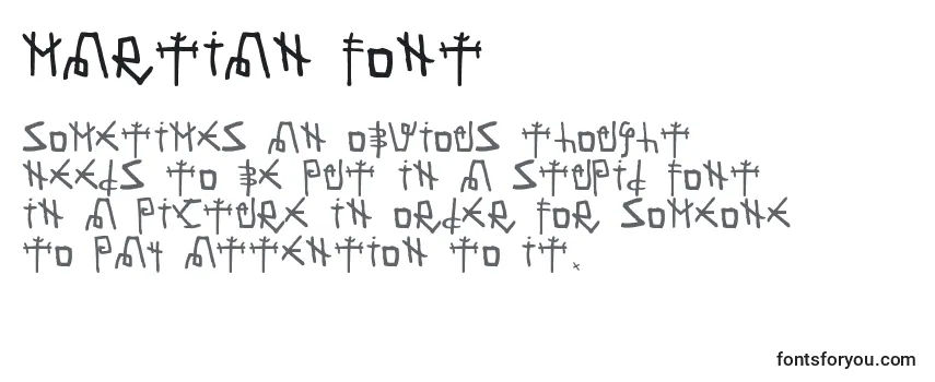Шрифт Martian Font