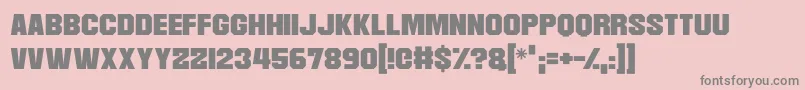 Martian Robotics Font – Gray Fonts on Pink Background