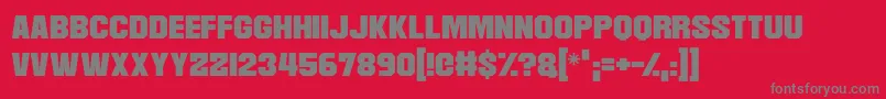 Martian Robotics Font – Gray Fonts on Red Background