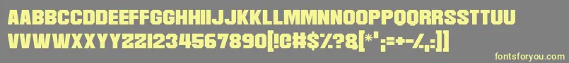 Martian Robotics Font – Yellow Fonts on Gray Background