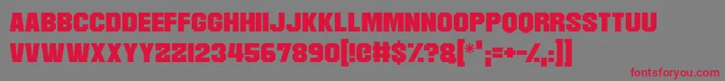 Martian Robotics Font – Red Fonts on Gray Background