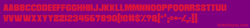 Martian Robotics Font – Red Fonts on Purple Background