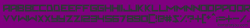 Martian Sunrise Font – Black Fonts on Purple Background