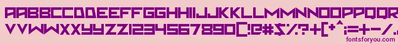 Martian Sunrise Font – Purple Fonts on Pink Background