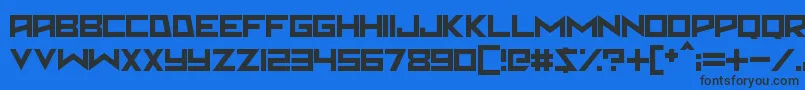 Martian Sunrise Font – Black Fonts on Blue Background