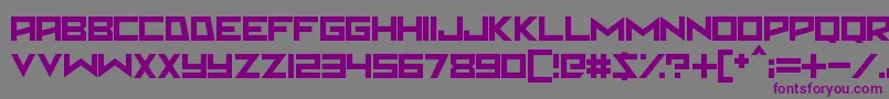 Martian Sunrise Font – Purple Fonts on Gray Background