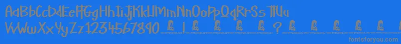 More about Martian Vacation Font Martian Vacation Font – Gray Fonts on Blue Background