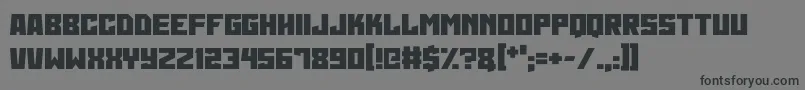 Martian Wars Font – Black Fonts on Gray Background