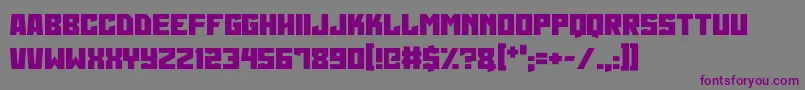 Martian Wars Font – Purple Fonts on Gray Background