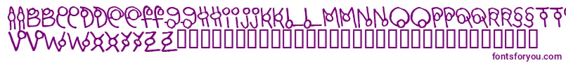 MARTO    Font – Purple Fonts on White Background