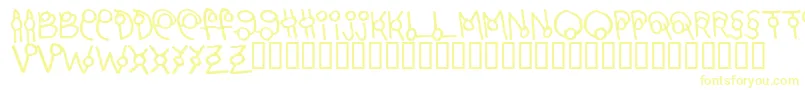 Шрифт MARTO    – жёлтые шрифты