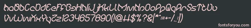Maruciel Bold Italic Font – Pink Fonts on Black Background