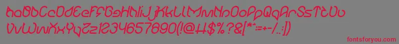 fuente Maruciel Bold Italic – Fuentes Rojas Sobre Fondo Gris