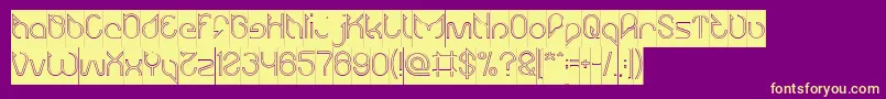 More about Maruciel Hollow Inverse Font Maruciel Hollow Inverse Font – Yellow Fonts on Purple Background
