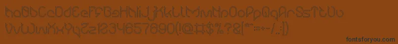 Maruciel Hollow Font – Black Fonts on Brown Background