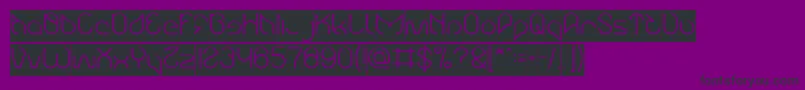 Maruciel Inverse Font – Black Fonts on Purple Background