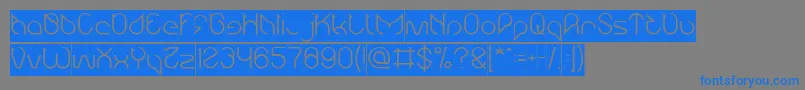 Maruciel Inverse Font – Blue Fonts on Gray Background