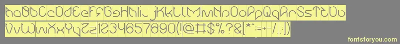 Maruciel Inverse Font – Yellow Fonts on Gray Background