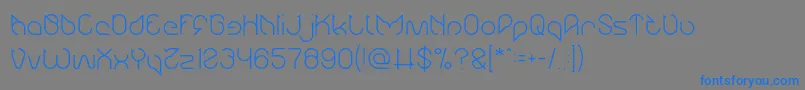 Maruciel Light Font – Blue Fonts on Gray Background