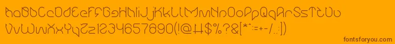 More about Maruciel Light Font Maruciel Light Font – Brown Fonts on Orange Background