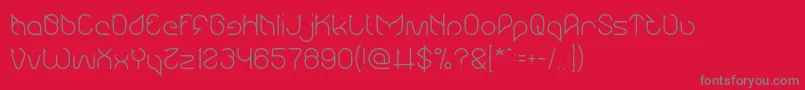 Maruciel Light Font – Gray Fonts on Red Background