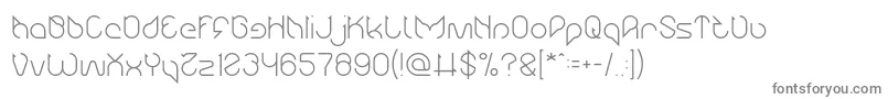 Maruciel Light Font – Gray Fonts on White Background