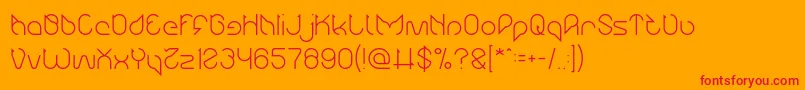 Maruciel Light Font – Red Fonts on Orange Background