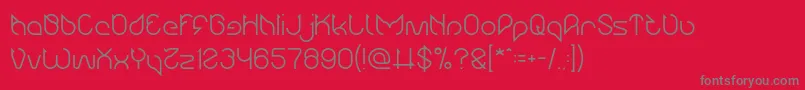 Maruciel-Schriftart – Graue Schriften auf rotem Hintergrund