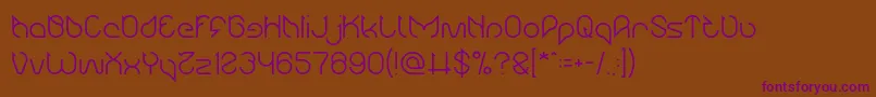 Maruciel Font – Purple Fonts on Brown Background